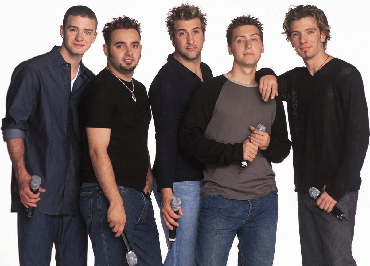 *nsync lookin all cute and weird